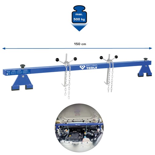 Brilliant Tools  BT180005 Motorbrücke, 500 kg