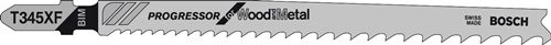 BOSCH 2608634994 Stichsägeblatt T 345 XF Gesamtlänge 132 mm Zahnteilung 2,4 -5 m
